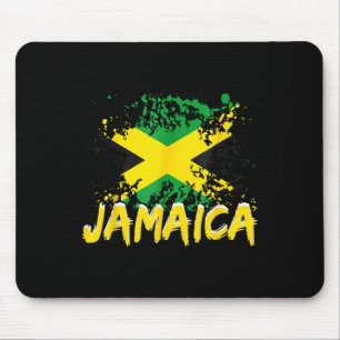 Jamaica Retro Vintag Watercolor Sport Jamaica F Mousepad