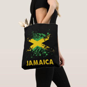 Jamaica Retro Wasserfarben Jamaikanische Flagge