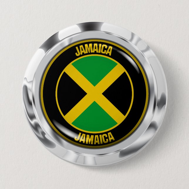 Jamaica Round Emblem Button (Vorderseite)