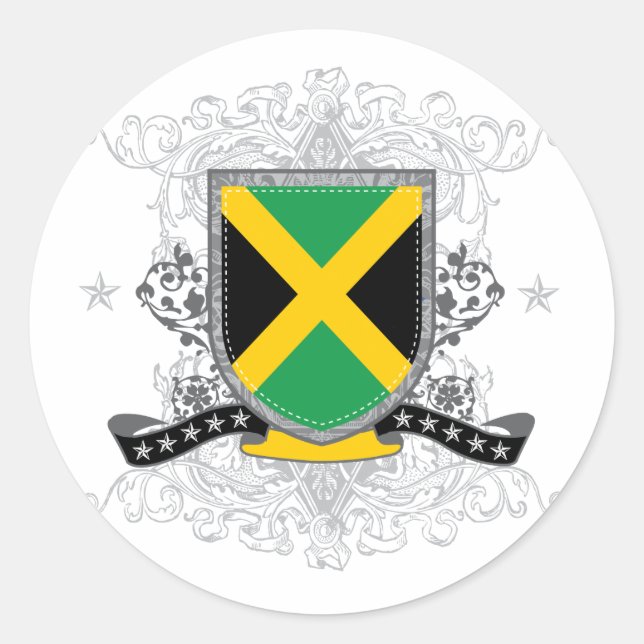 Jamaica Shield 2 Aufkleber (Vorderseite)