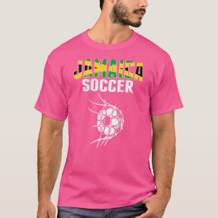 Jamaica Soccer Ball im Netz Jamaikanische Fußballm T-Shirt