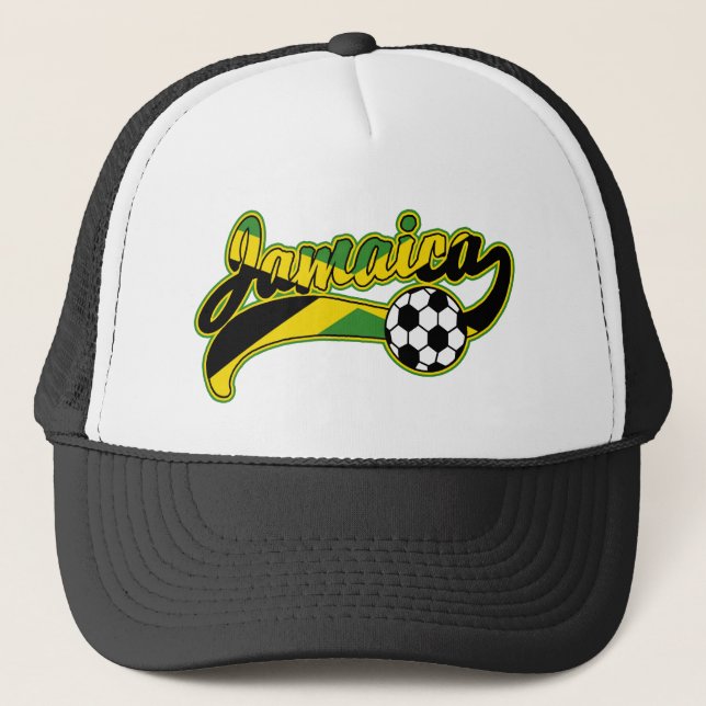 Jamaica Soccer Truckerkappe (Vorderseite)