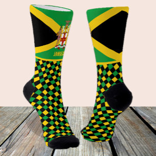 Jamaica Socken, Emblem, jamaikanische Flaggenmode Socken