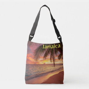 Jamaica-Sonnenuntergangs-Umhängetasche Tragetaschen Mit Langen Trägern