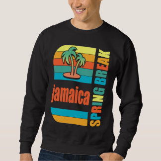 Jamaica Spring Break High School Retro Beach Graph Sweatshirt