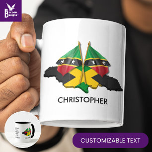 JAMAICA ST KITTS Personalisiert Tasse