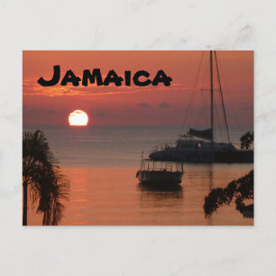 Jamaica Sunset Postcard Postkarte