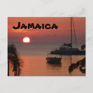 Jamaica Sunset Postcard Postkarte