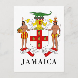 JAMAICA - Symbol/Wappen/Fahne/Farben/Emblem Postkarte