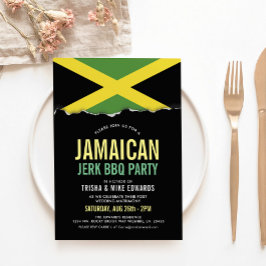 Jamaica Themed Cuisine | Party Flag Einladung