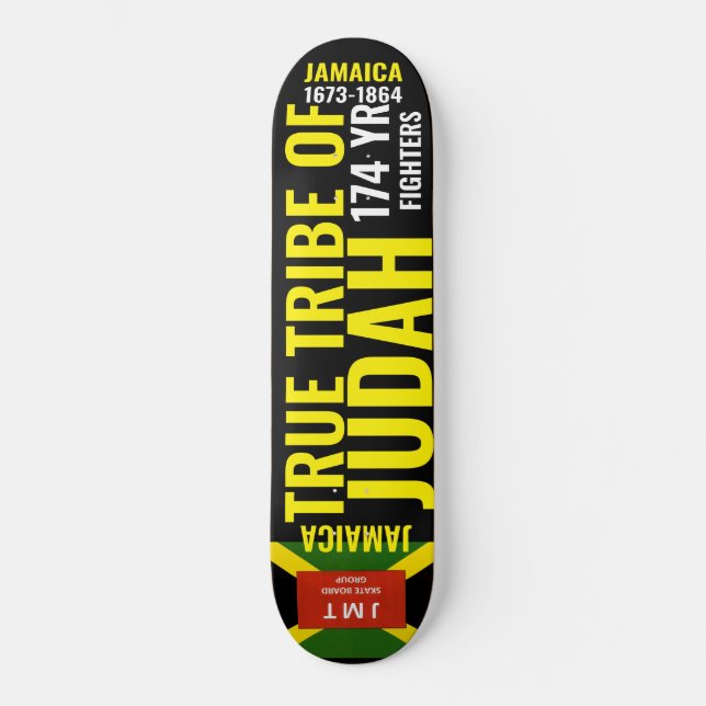 JAMAICA TRUE TRIBE OF JUDAH Skateboard (Vorderseite)