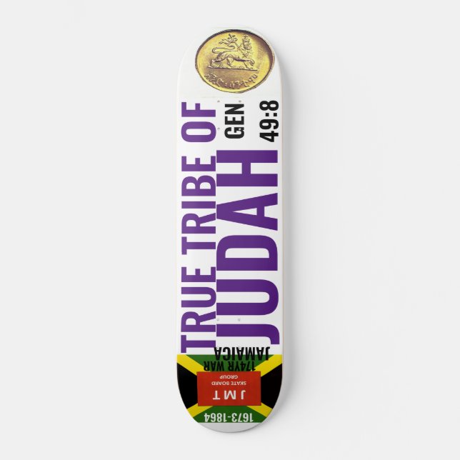 JAMAICA TRUE TRIBE OF JUDAH Skateboard (Vorderseite)