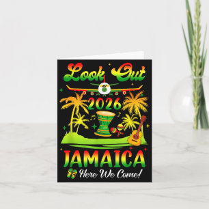 Jamaica Urlaub 2026 Wir kommen passendes Geburtst Karte
