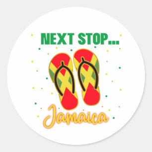 Jamaica Urlaub Nächster Stopp Jamaica Gruppe Match Runder Aufkleber
