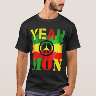 Jamaica Vacation Reggae Colors Yeah Mon T - Shirt