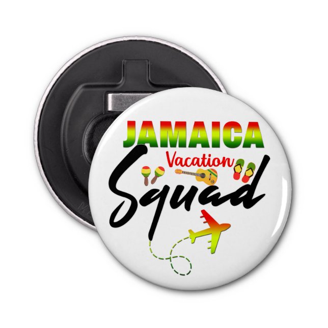 Jamaica Vacation Squad Group Matching Reggae Flaschenöffner (Vorderseite)