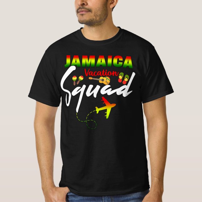 Jamaica Vacation Squad Group Matching Reggae T-Sh T-Shirt (Vorderseite)
