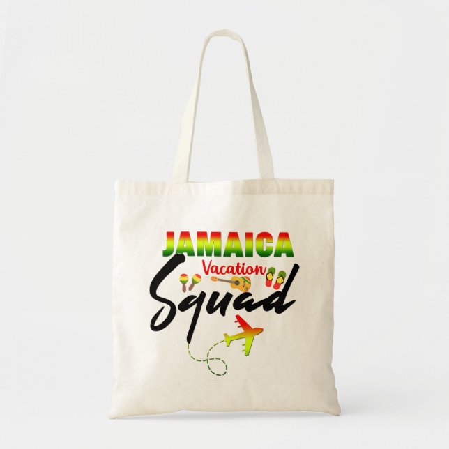 Jamaica Vacation Squad Group Matching Reggae Tragetasche (Vorne)