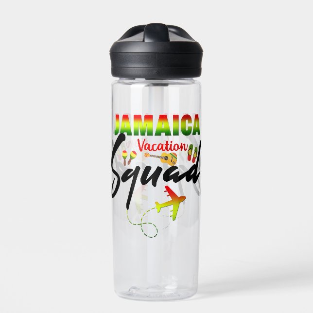 Jamaica Vacation Squad Group Matching Reggae Trinkflasche (Vorderseite)