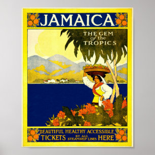 JAMAICA VINTAG DESIGN POSTER