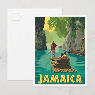 Jamaica Vintage Reise Postkarte