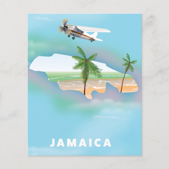 Jamaica Vintage Reiseplakat (Vorderseite)