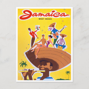 Jamaica Vintage-Reisepostkarte Postkarte