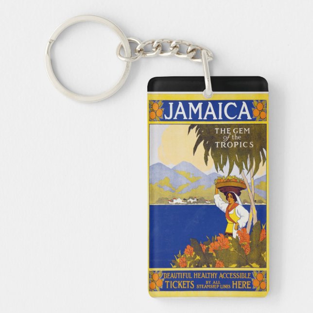Jamaica vintage souvenirs schlüsselanhänger (Vorderseite)