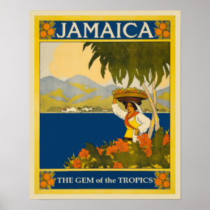 Jamaica Vintage Travel Poster