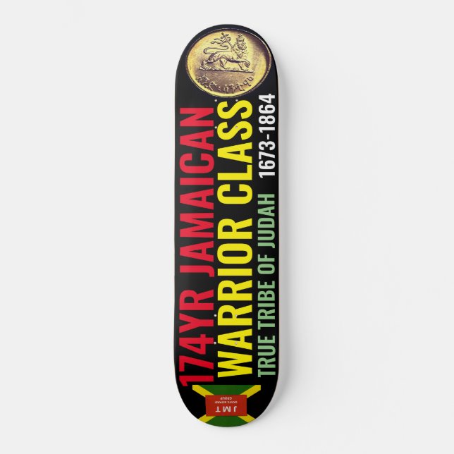 JAMAICA WAHRE TRIBE OF JUDAH (GESCHICHTE) Skateboa Skateboard (Vorderseite)
