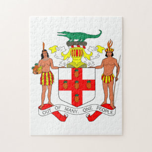 Jamaica Wappen Crest. Puzzle