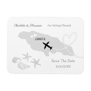 Jamaica Wedding Destination Save the Date Magnet
