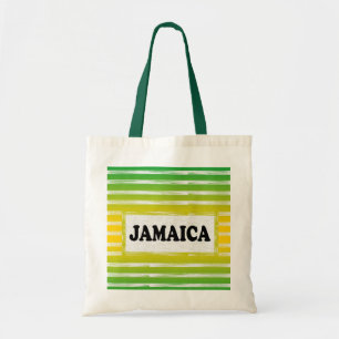 Jamaica Yellow Green Black Tote Bag Tragetasche