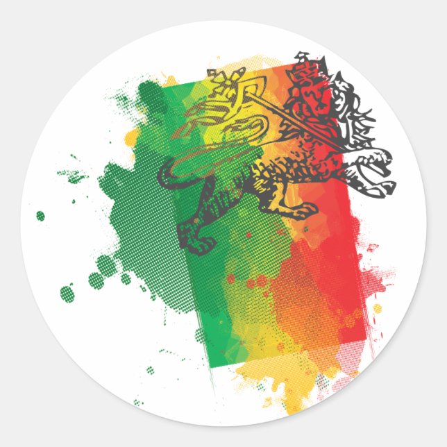 Jamaica Zion Lion Sticker (Vorderseite)
