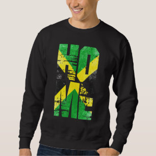 Jamaica Zuhause Rastafarian Reggae Vintag Jamaican Sweatshirt