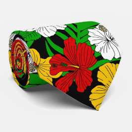 Jamaican Beach Hochzeiten tropische Blume Gemuster Krawatte
