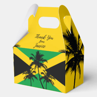 Jamaican Flag Tropical Thank You Geschenkschachtel