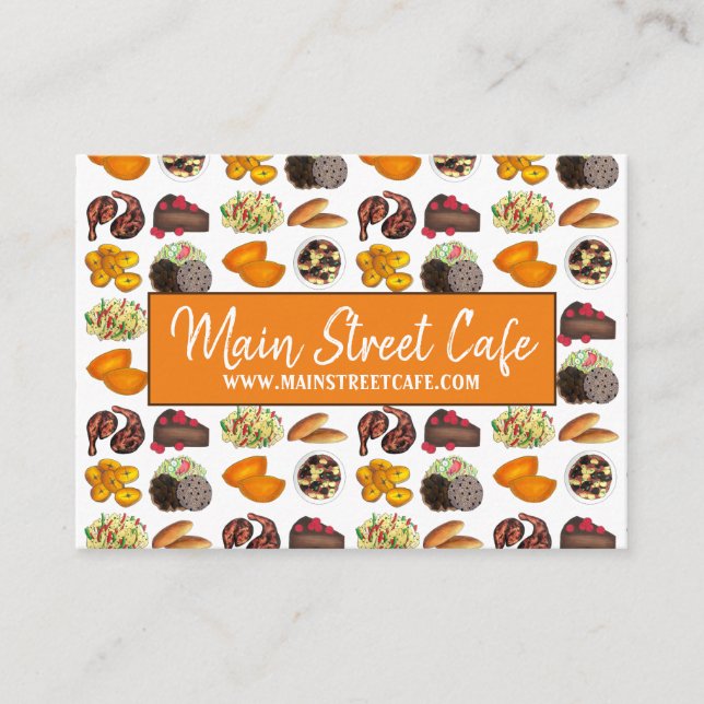 Jamaican Foods Caribbean Cuisine Restaurant Koch Visitenkarte (Vorderseite)