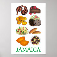 Jamaican Foods Caribbean Island Cuisine Print