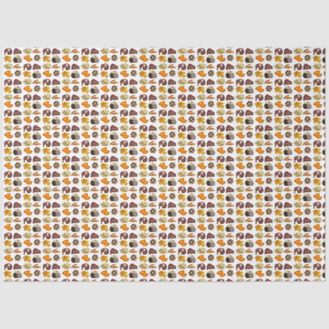 Jamaican Foods Caribbean Island Cuisine Print Seidenpapier (Vorderseite)