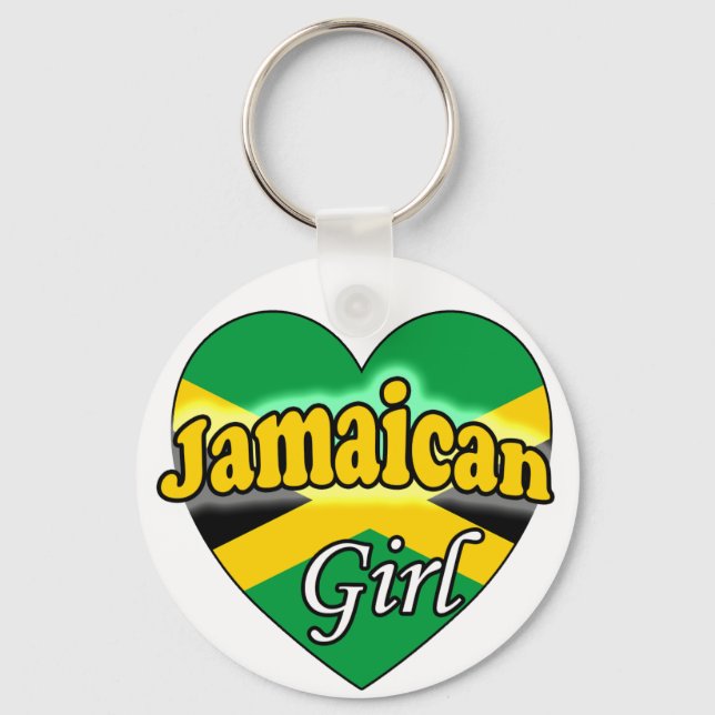 Jamaican Girl Schlüsselanhänger (Vorderseite)