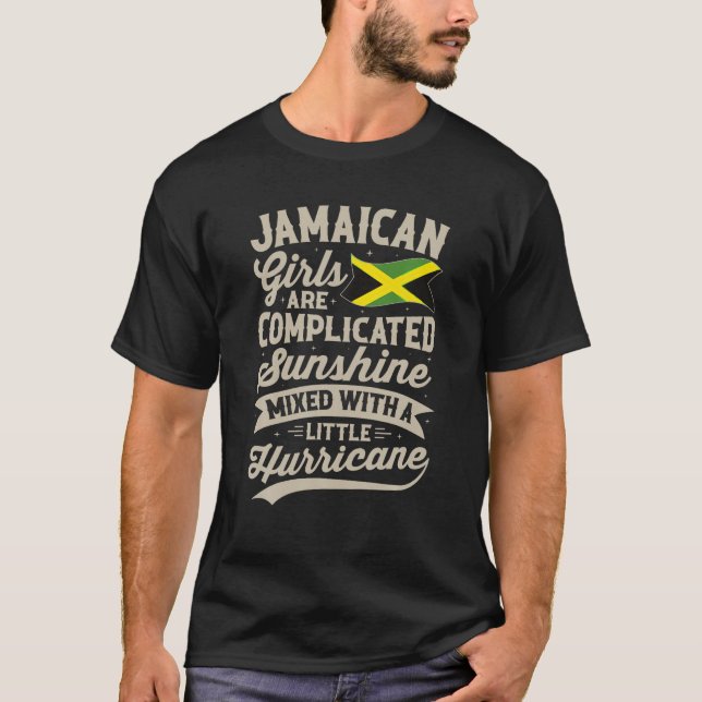 Jamaican Girls Funny Jamaica Women T Shirt (Vorderseite)