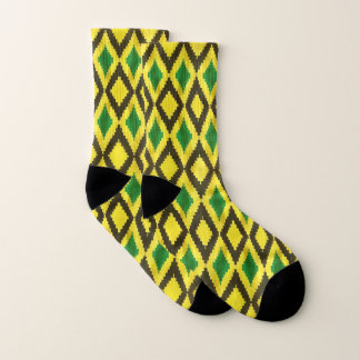 Jamaican Kente Styled All Over Print Men's Socks Socken
