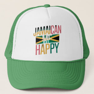 Jamaican Me Happy – Lustige Jamaica-Insel-Vibes Truckerkappe