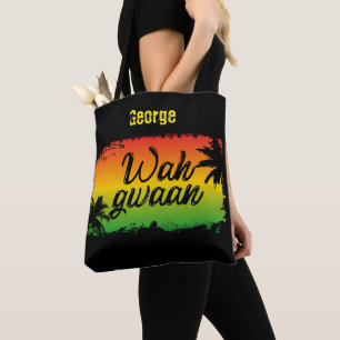 Jamaican Patois Wah Gwaan Rasta farbrot schwarz