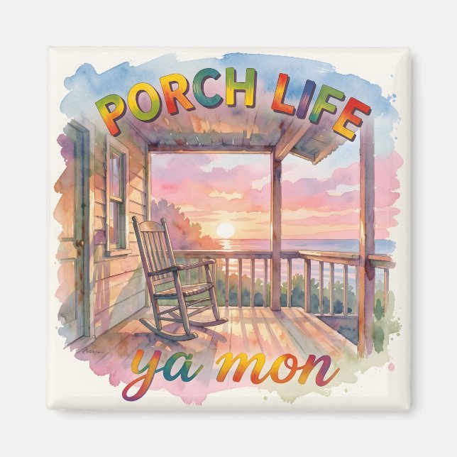 Jamaican porch life magnet (Vorne)