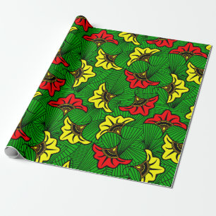 Jamaican Rasta Colors Caribbean Wedding Geschenkpapier