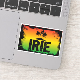 Jamaican Rastafarian IRIE Rasta Flag Farben Aufkleber