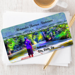 Jamaican River Raft Ride J001 Adresse Adressaufkleber