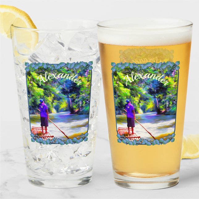 Jamaican River Raft Ride J001 Beer Glas (Von Creator hochgeladen)